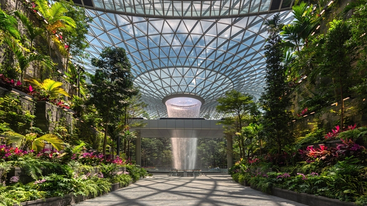 rain vortex, jewel of changi