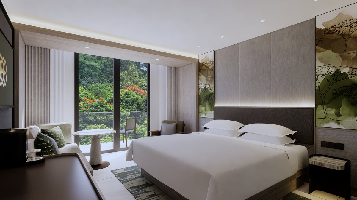 Tampilan kamar Balcony King milik Padma Hotel Bandung.
