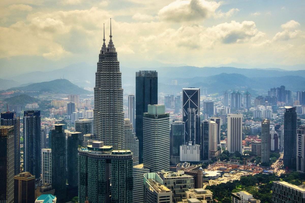 Pemandangan kota Kuala Lumpur.