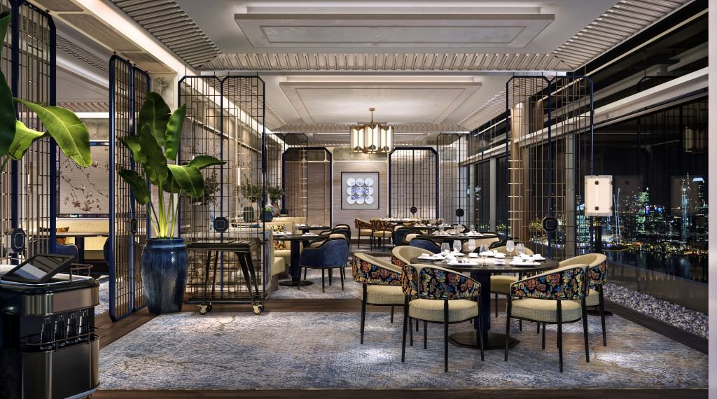 Tampilan dari Private Suite di Jin Ting Wan, restoran Michelin Star di Singapura.