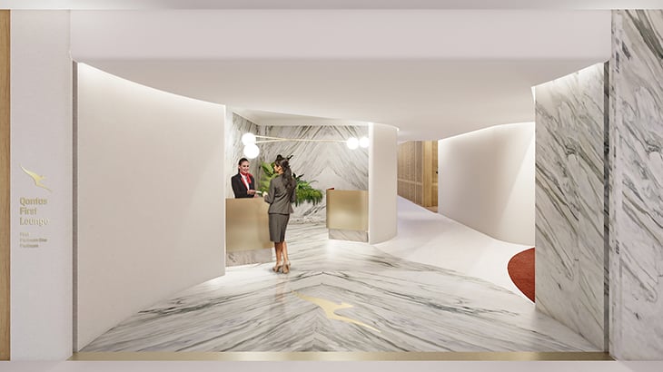 first lounge qantas