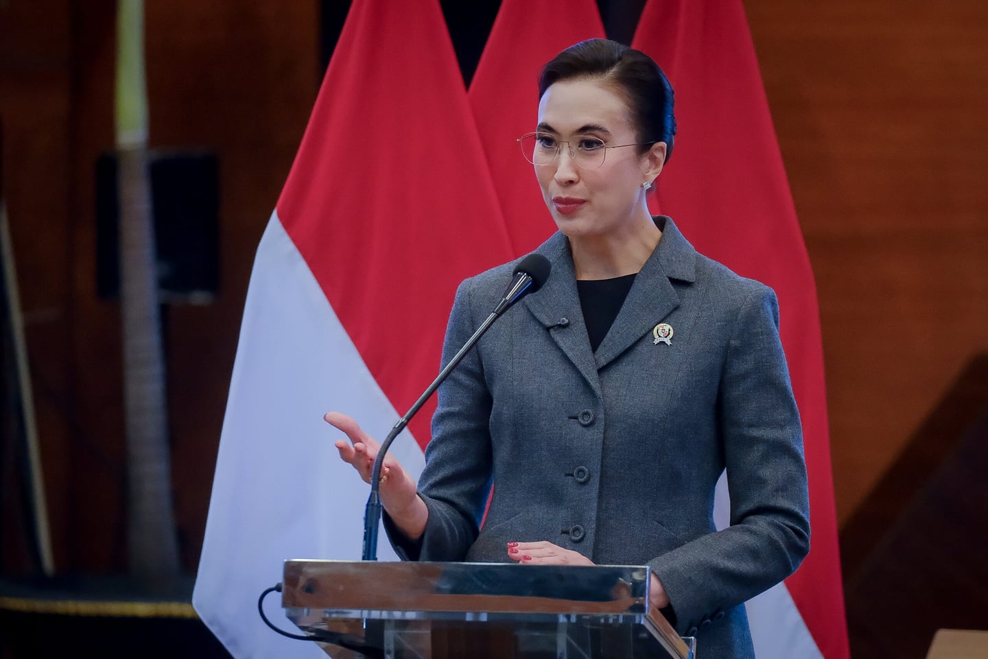 Menteri Pariwisata Widiyanti Putri Wardhana saat peluncuran Wonderful Indonesia Gastronomy 2026.