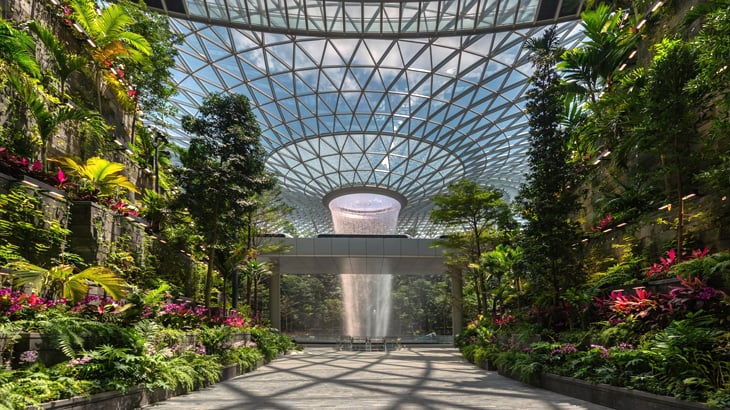 rain vortex, jewel of changi