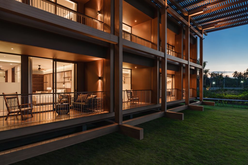 Hotel Indigo Bintan Lagoi Beach - View of the guestroom balconies (1)